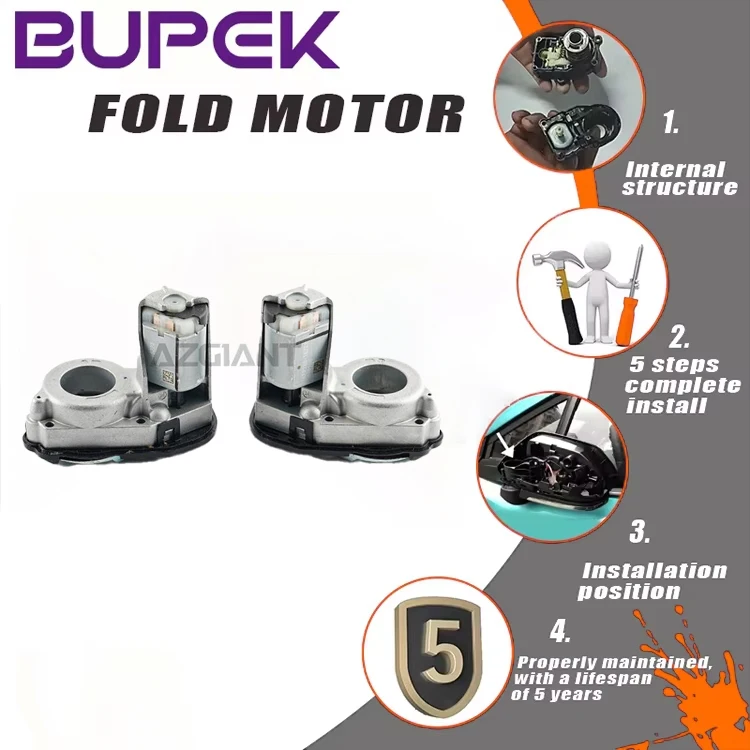 BUPEK Door Mirror Power Fold Motor For Audi A3 BMW 1 3 Seat Ateca VW Direct Replacement Original Parts Vehicle Safety Parts
BUPEK Door Mirror Power Fold Motor For Audi A3 BMW 1 3 Seat Ateca VW Direct Replacement Original Parts Vehicle Safety Parts