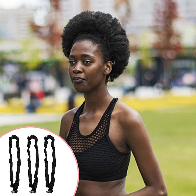 ABJY-Scrunchies Adjustable Slip Black Satin Hair Ties For Thick Curly Natural Hair & Long Afro Ponytail Styles
ABJY-Scrunchies Adjustable Slip Black Satin Hair Ties For Thick Curly Natural Hair & Long Afro Ponytail Styles