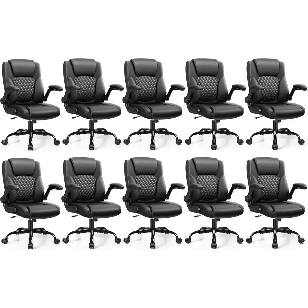 Ergonomic PU Leather Office Chair with 360° Swivel, Adjustable Armrests for Home Computer Desk and Gaming
Ergonomic PU Leather Office Chair with 360° Swivel, Adjustable Armrests for Home Computer Desk and Gaming