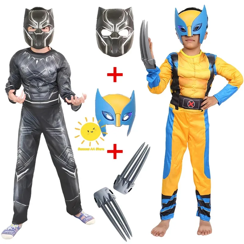 BEAST KINGDOM Black Panther Wolverine Cosplay Costumes James Howlett Props Theme Funny Mask Claws Halloween for Children Gift
BEAST KINGDOM Black Panther Wolverine Cosplay Costumes James Howlett Props Theme Funny Mask Claws Halloween for Children Gift