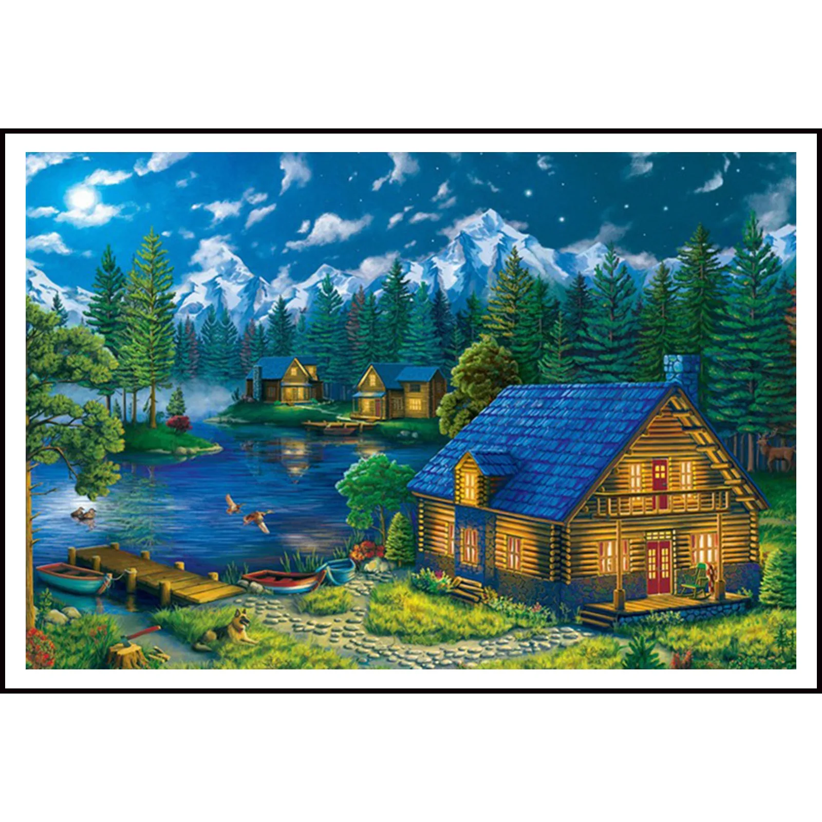 Joy Sunday Pre-printed Cross Stitch Kit Easy Pattern Aida Stamped Fabric Embroidery Set-Lakeside-House
Joy Sunday Pre-printed Cross Stitch Kit Easy Pattern Aida Stamped Fabric Embroidery Set-Lakeside-House