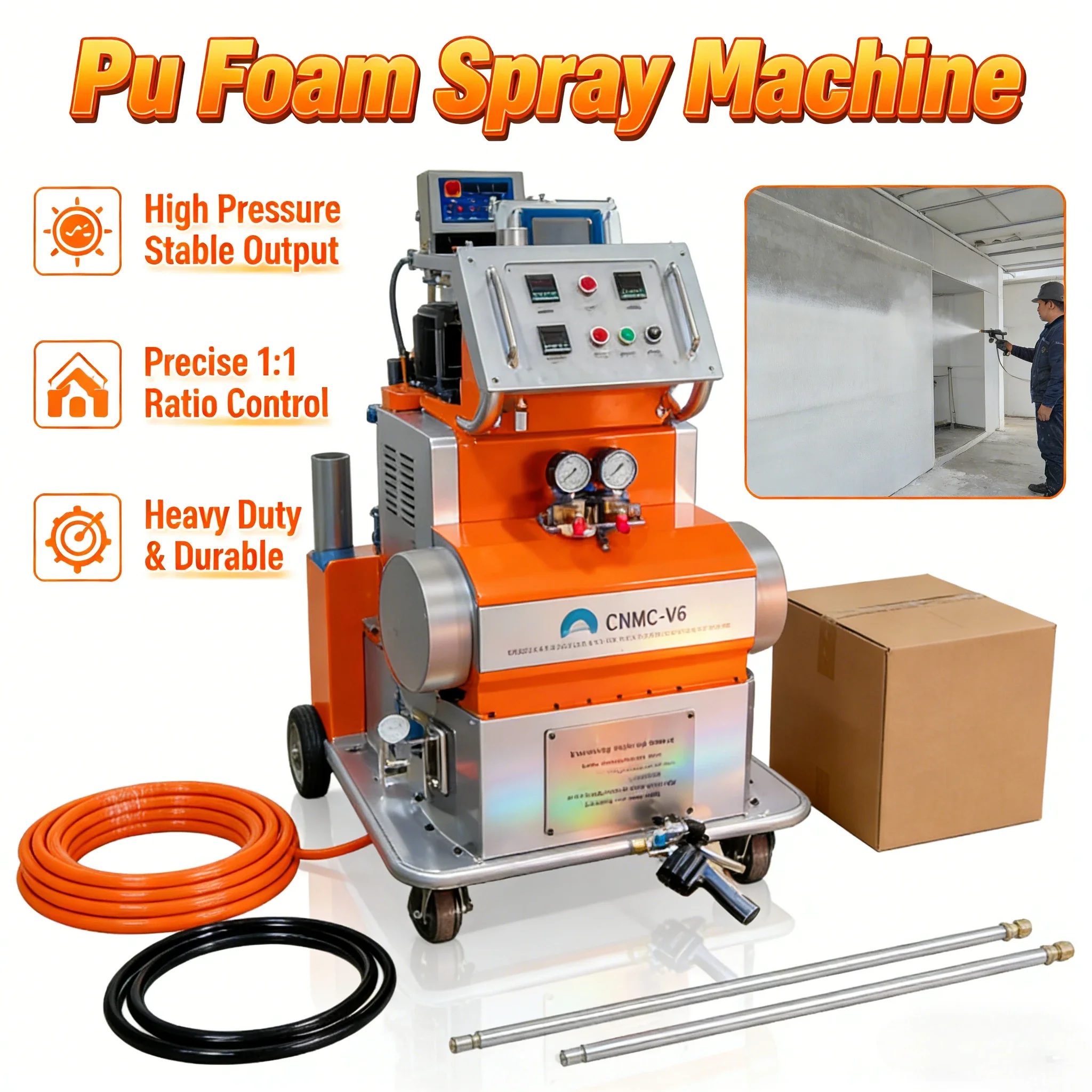 Customized Hydraulic Polyurea Roof Coating Waterproof Polyurethane Spray Foam Insulation Spray Foam Machine
Customized Hydraulic Polyurea Roof Coating Waterproof Polyurethane Spray Foam Insulation Spray Foam Machine
