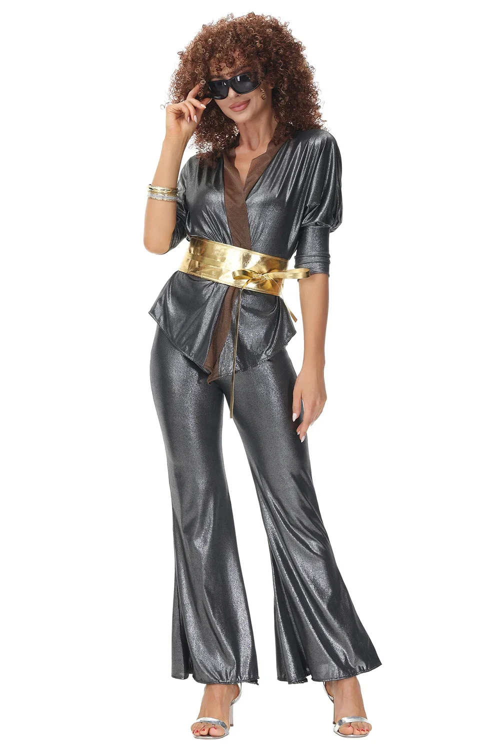 Adult Party Women Vintage 70s 80s Disco Stage Performance Dancing Rock Hippies Cosplay Fancy Dress Halloween Hippie Costumes Set
Adult Party Women Vintage 70s 80s Disco Stage Performance Dancing Rock Hippies Cosplay Fancy Dress Halloween Hippie Costumes Set