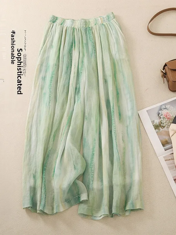 Высококачественные льняные широкие брюки adient een, женские летние тонкие свободные повседневные хлопковые льняные юбки, удобные брюки с высокой талией
Высококачественные льняные широкие брюки adient een, женские летние тонкие свободные повседневные хлопковые льняные юбки, удобные брюки с высокой талией