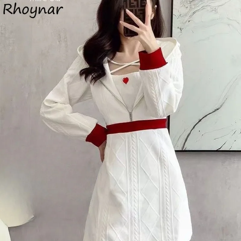 A-line Dress Elegant Elegant Korean-style Square Neck Design Solid Simple Office Ladies Hooded Trendy All-match Autumn Warm New
A-line Dress Elegant Elegant Korean-style Square Neck Design Solid Simple Office Ladies Hooded Trendy All-match Autumn Warm New