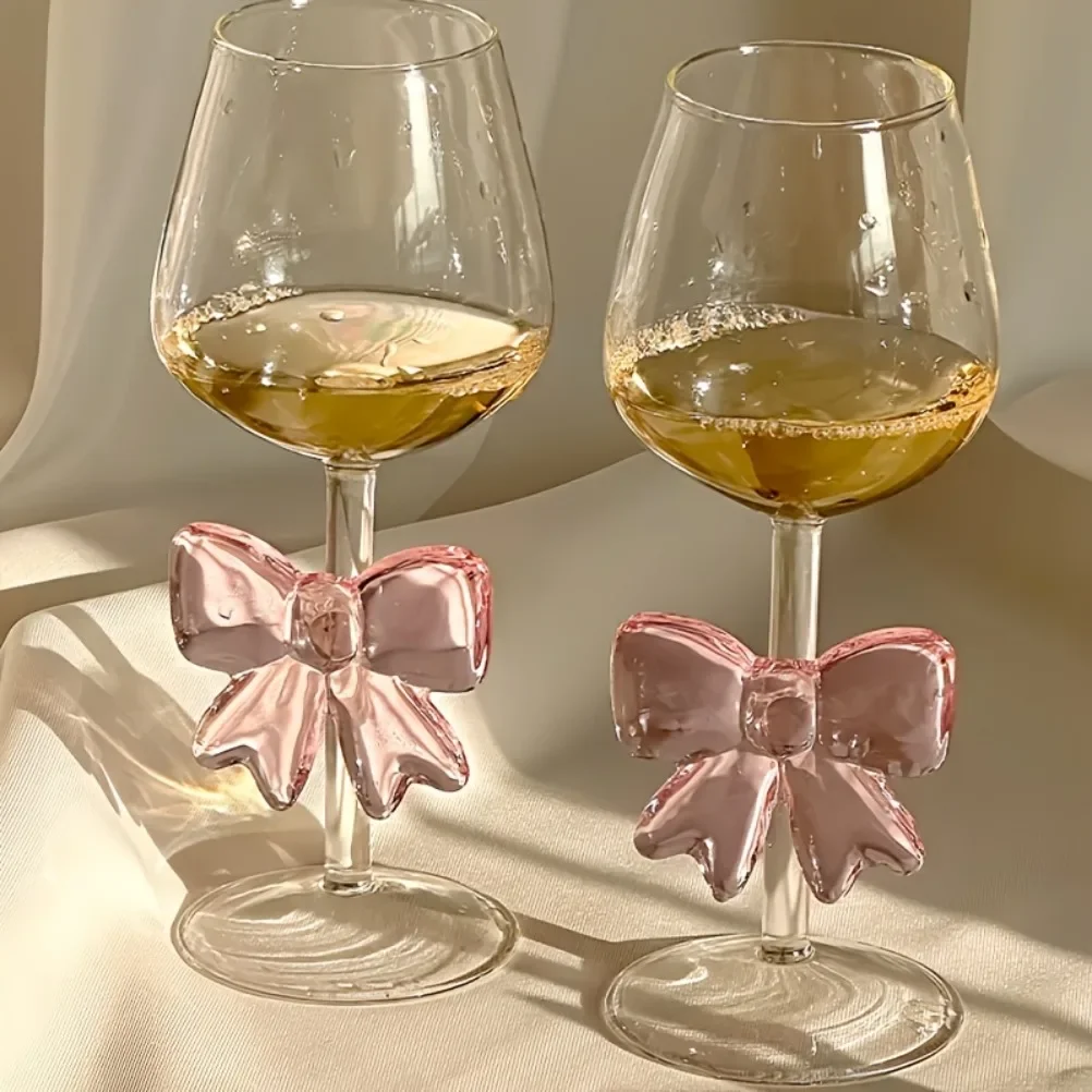 Pink Bow Glass Decor Glass Cup Goblet Bow Handle Glasses Heat-resistant High Borosilicate Dessert Ice Cream Bowl Festival Gifts
Pink Bow Glass Decor Glass Cup Goblet Bow Handle Glasses Heat-resistant High Borosilicate Dessert Ice Cream Bowl Festival Gifts