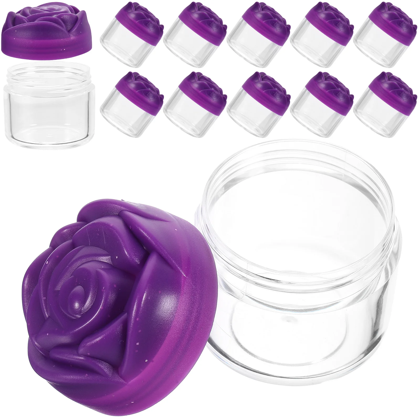 12pcs Jars Travel Size Plastic Jars With Lids Refillable Skincare For Face Cream Ointments Moisturizer Dispenser Easy Clean
12pcs Jars Travel Size Plastic Jars With Lids Refillable Skincare For Face Cream Ointments Moisturizer Dispenser Easy Clean
