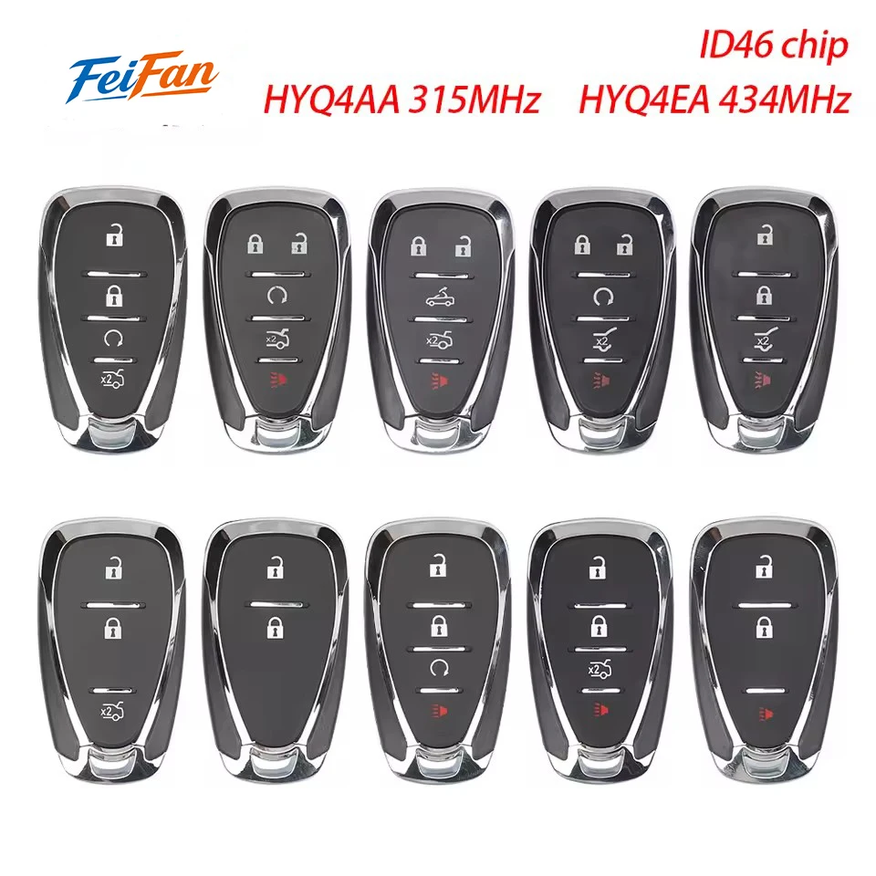 FeiFan HYQ4AA HYQ4EA 315/433MHz ID46 Chip Remote Car Key For Chevrolet Blazer Traverse Camaro Cruze Malibu Equinox Spark Trax
FeiFan HYQ4AA HYQ4EA 315/433MHz ID46 Chip Remote Car Key For Chevrolet Blazer Traverse Camaro Cruze Malibu Equinox Spark Trax