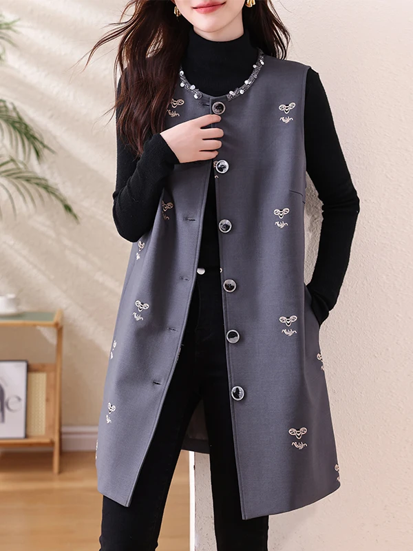 Spring 2026 Women's Medium Length Open Cardigan oulder Jaet Little Fraance Sle Faion Luxury Wind Ladies Vest
Spring 2026 Women's Medium Length Open Cardigan oulder Jaet Little Fraance Sle Faion Luxury Wind Ladies Vest
