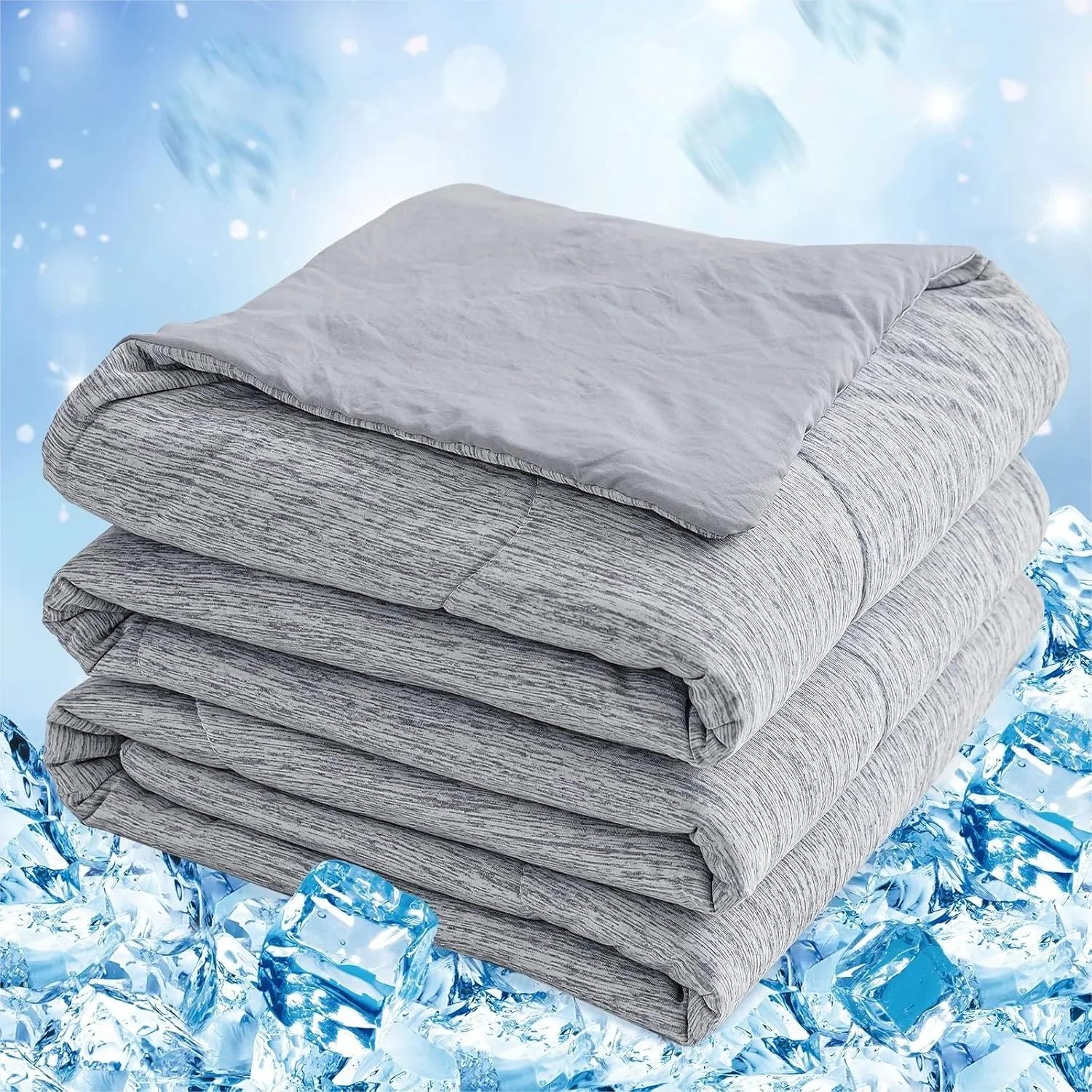 Cooling Comforter Twin Size for Hot Sleepers, Arc-Chill Cooling Blanket, Soft Breathable Summer Blanket 60x90 Grey
Cooling Comforter Twin Size for Hot Sleepers, Arc-Chill Cooling Blanket, Soft Breathable Summer Blanket 60x90 Grey