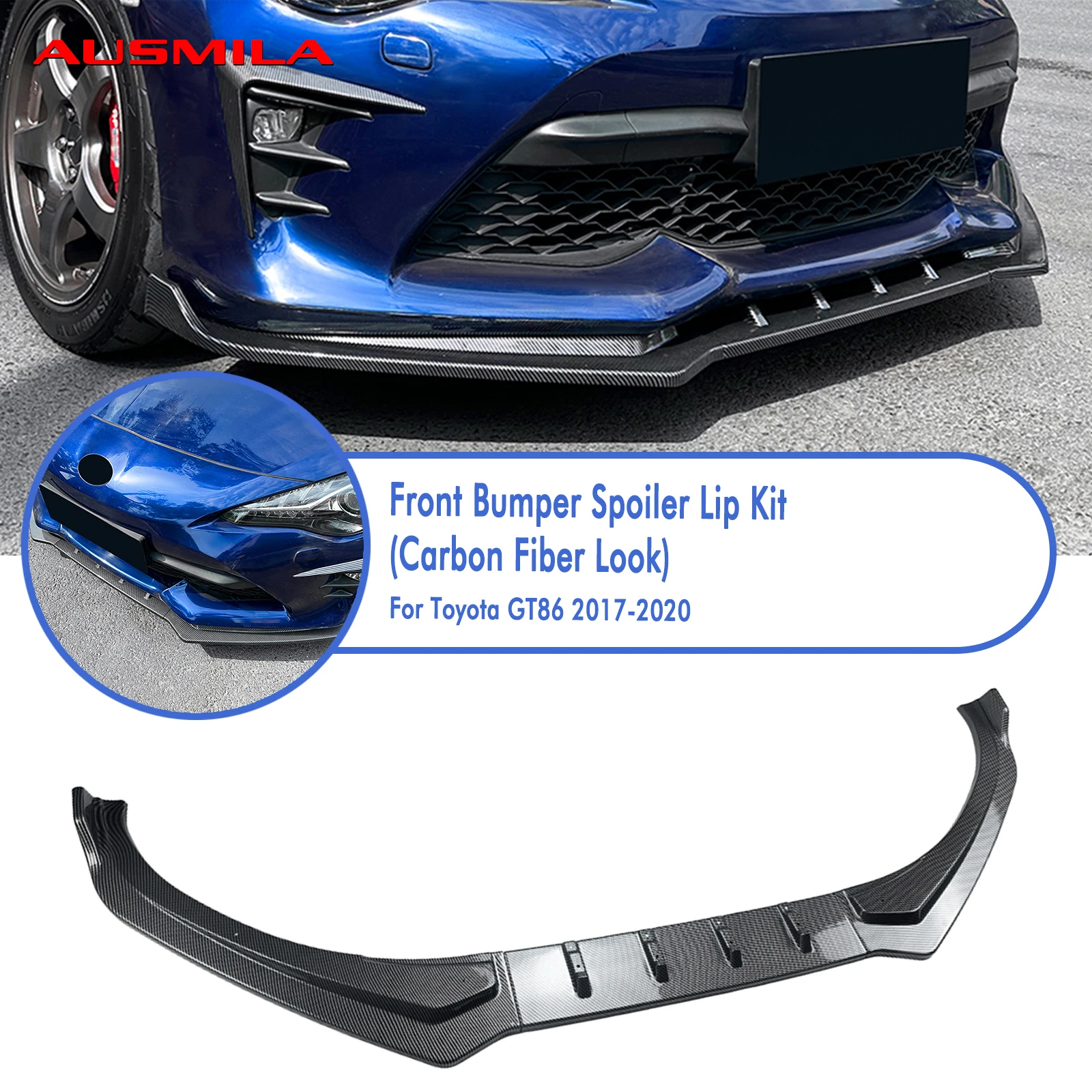 Передний бампер автомобиля, спойлер, нижняя защита лезвия сплиттера для Toyota GT86 2017 2018 2019 2020
Передний бампер автомобиля, спойлер, нижняя защита лезвия сплиттера для Toyota GT86 2017 2018 2019 2020