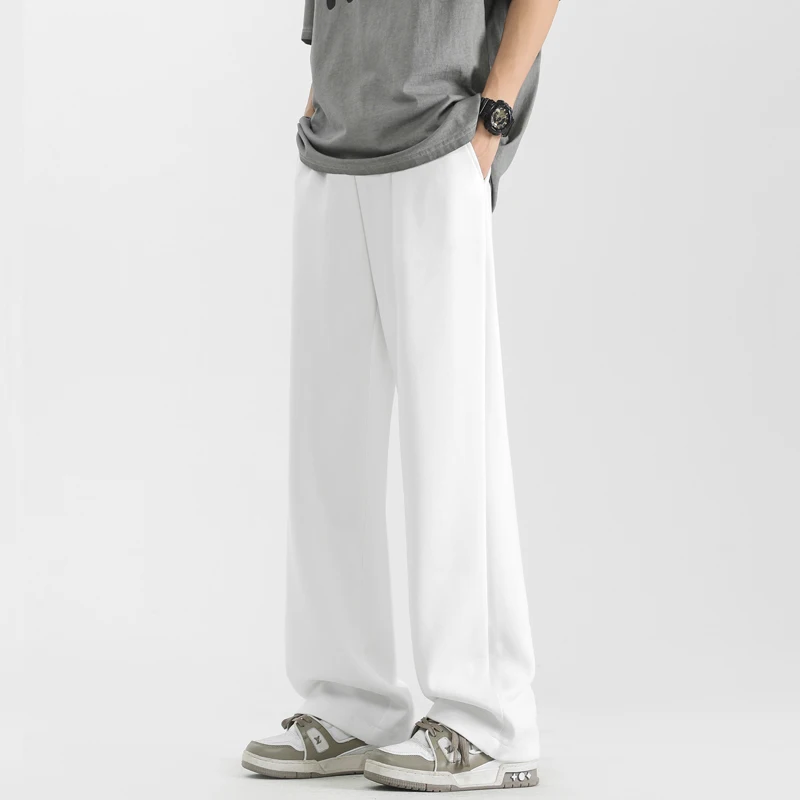 Белые брюки, мужские весенне-осенние 2023, новые модные брендовые свободные и универсальные спортивные брюки, мужские повседневные прямые брюки
Белые брюки, мужские весенне-осенние 2023, новые модные брендовые свободные и универсальные спортивные брюки, мужские повседневные прямые брюки