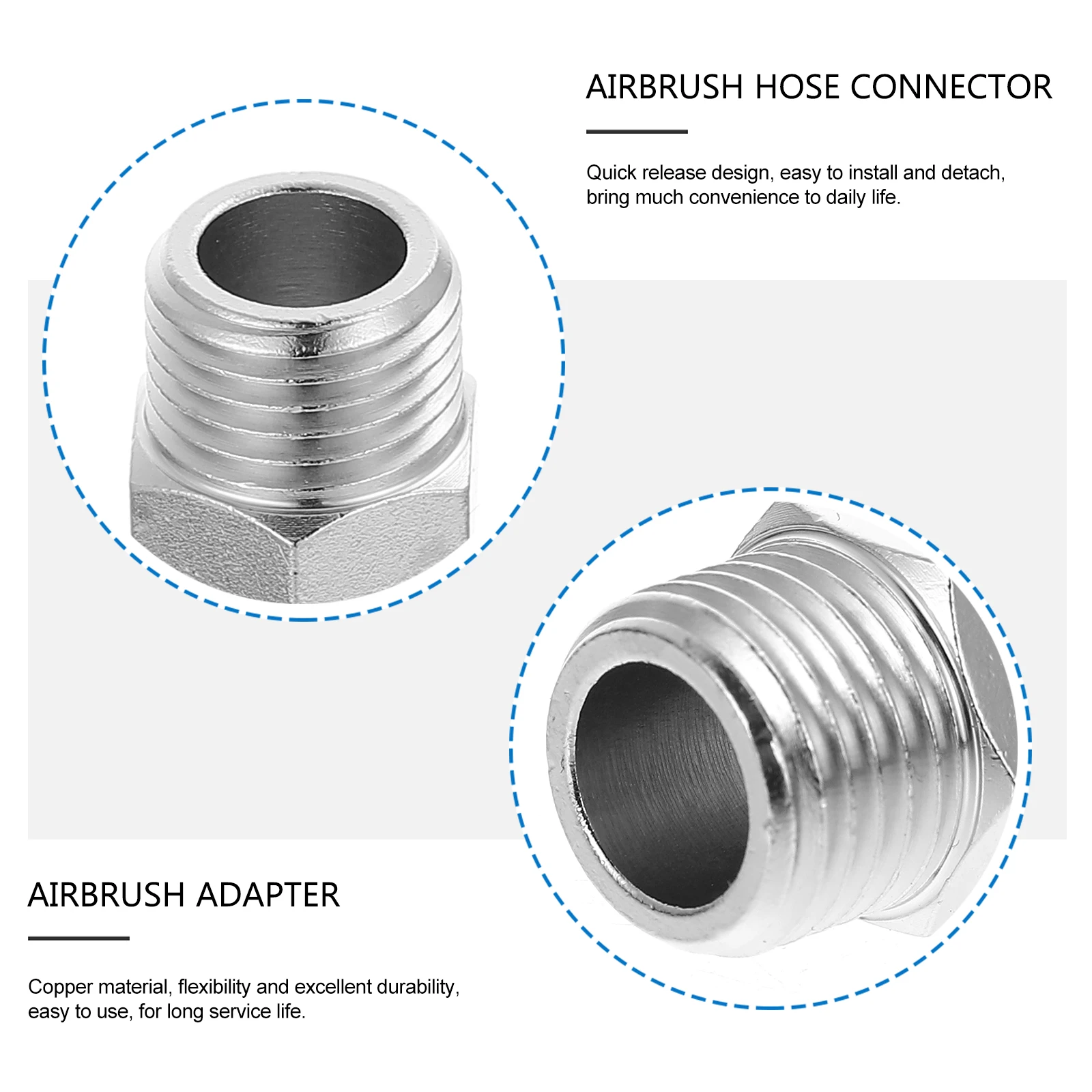 Copper Airbrush Hose Adapter 1 8 Male To 1 4 Male Quick Disconnect Connector For Compressors And Spray Guns Reliable
Copper Airbrush Hose Adapter 1 8 Male To 1 4 Male Quick Disconnect Connector For Compressors And Spray Guns Reliable