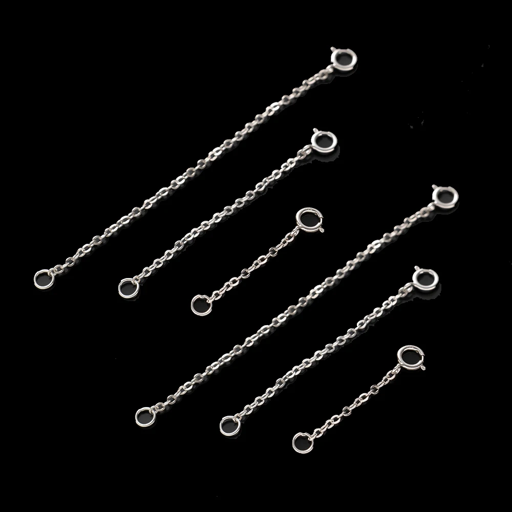 2pcs 3/5/8cm 925 Sterling Silver Necklace Extenders Chain Rose Gold Bracelet Anklet Extension for DIY Women Jewelry Making
2pcs 3/5/8cm 925 Sterling Silver Necklace Extenders Chain Rose Gold Bracelet Anklet Extension for DIY Women Jewelry Making