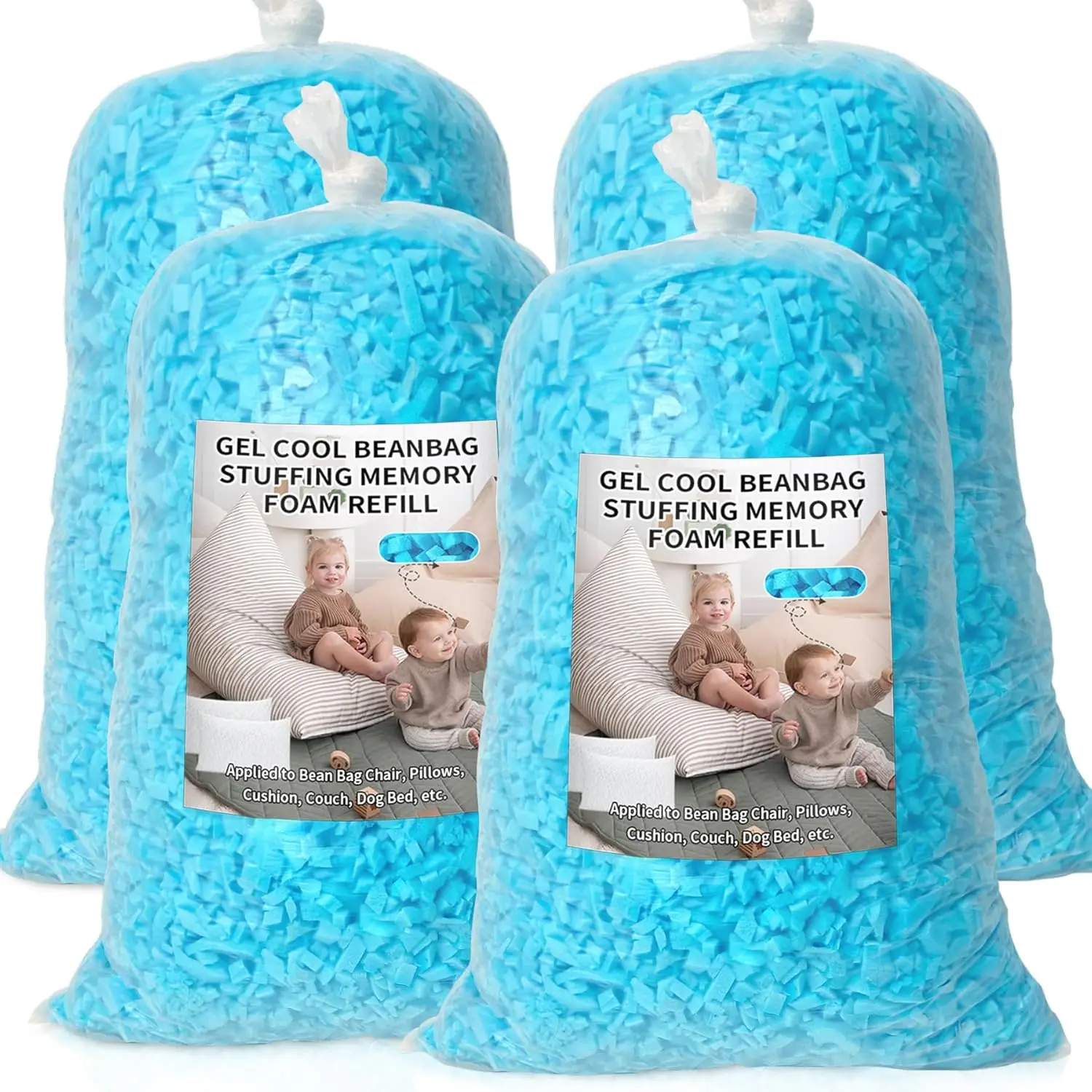 20lbs Shredded Memory Foam Filler, Soft Pillow Stuffing Bean Bag Refill for Couch, Cushion, Stuffed Animals, Dog Bed
20lbs Shredded Memory Foam Filler, Soft Pillow Stuffing Bean Bag Refill for Couch, Cushion, Stuffed Animals, Dog Bed