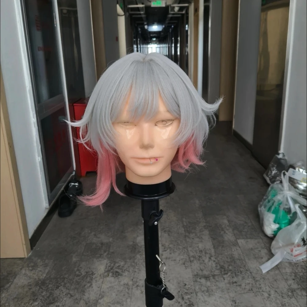 Sakuraba Emma Cosplay Wig Silver Grey Gradient Pink Short Hair Rose Net Heat Resistant Synthetic Fiber Role Play Wig Anime Wig
Sakuraba Emma Cosplay Wig Silver Grey Gradient Pink Short Hair Rose Net Heat Resistant Synthetic Fiber Role Play Wig Anime Wig