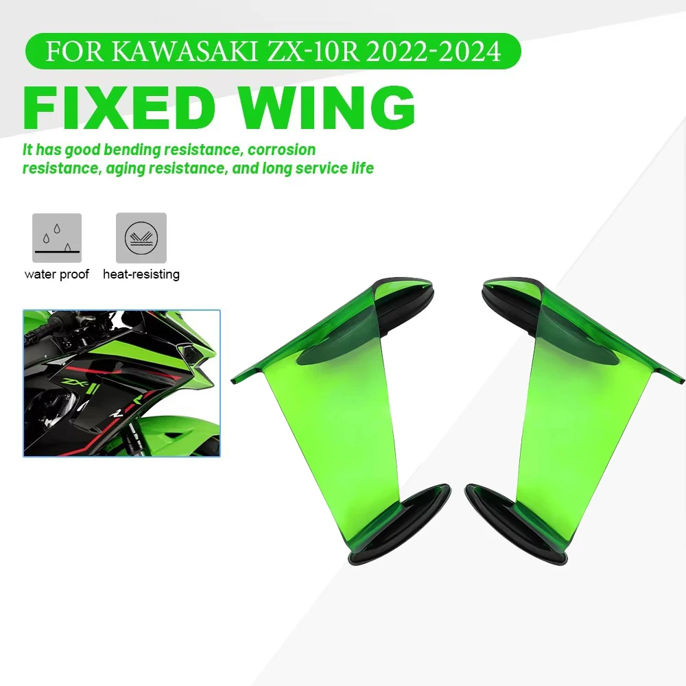 Fairing side Fixed Wing For Kawasaki ZX-10R ZX10R ZX 10R 2022-2024 Motorcycle Accessories Aerodynamic Winglet Spoile Cowl Wing
Fairing side Fixed Wing For Kawasaki ZX-10R ZX10R ZX 10R 2022-2024 Motorcycle Accessories Aerodynamic Winglet Spoile Cowl Wing