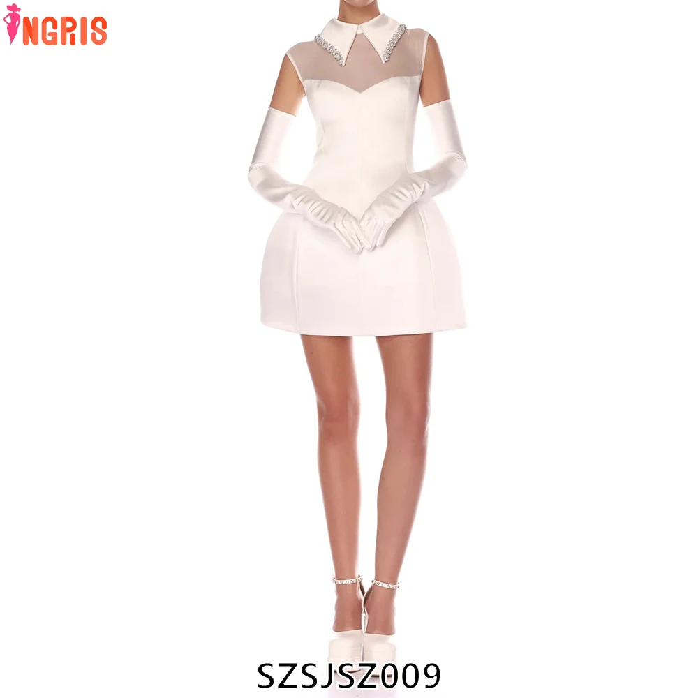 High Quality Fashion 2025 Autumn New Elegant White Evening Dress Mesh Slim Diamond Short Party Women's Dresses-SZSJSZ009
High Quality Fashion 2025 Autumn New Elegant White Evening Dress Mesh Slim Diamond Short Party Women's Dresses-SZSJSZ009
