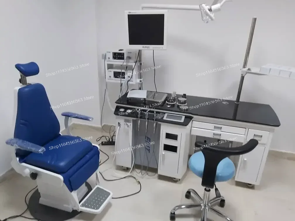 ENT Examination Chair Reclining Adjustable Height with Swivel Base for Clinic Treatment Room
ENT Examination Chair Reclining Adjustable Height with Swivel Base for Clinic Treatment Room