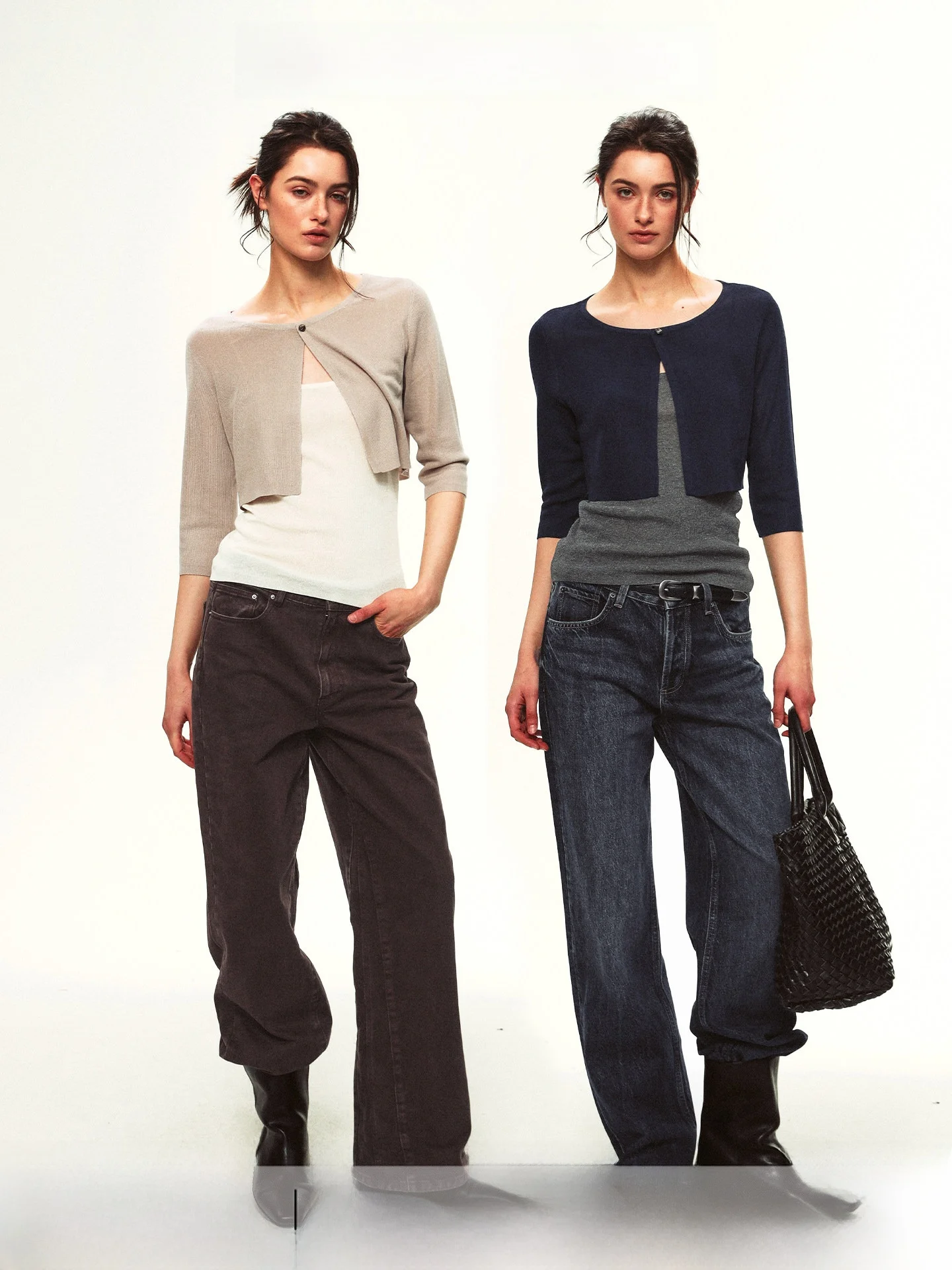 Summer Women's Open Cardigan Vest Top Set One Shoulder Sleeve Length Seven Points Short Style Knittedwear Fashion Trend
Summer Women's Open Cardigan Vest Top Set One Shoulder Sleeve Length Seven Points Short Style Knittedwear Fashion Trend