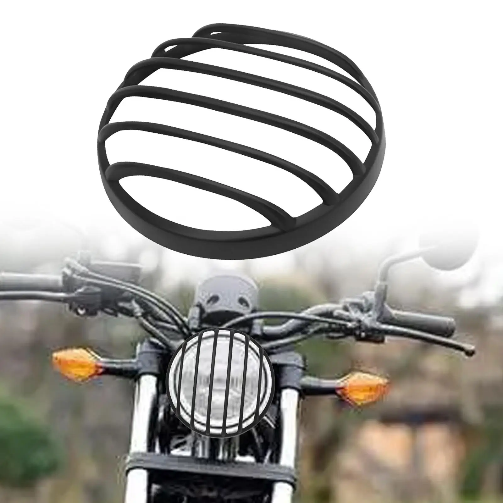 Headlight Fairing Guard PP Material Easy Install Motorcycle Accessories Headlamp Cover for Fairing Motorcycle Cafe Racer
