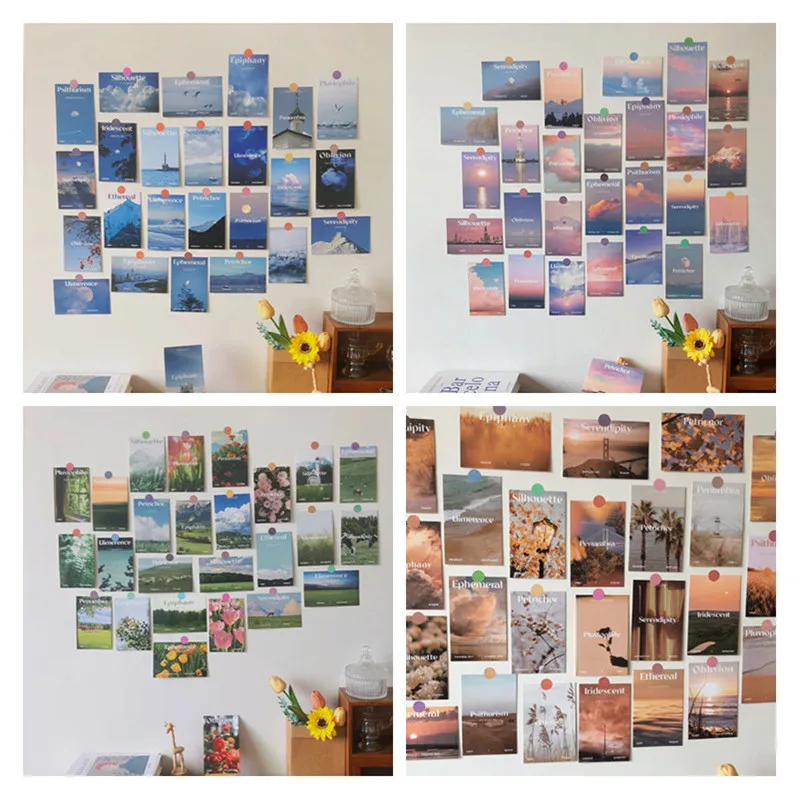 30 Sheets/Set Nordic INS Style Poster Sticker Aesthetic Art Painting Postcard Wall Stickers Decoration Home Room DIY Background
30 Sheets/Set Nordic INS Style Poster Sticker Aesthetic Art Painting Postcard Wall Stickers Decoration Home Room DIY Background