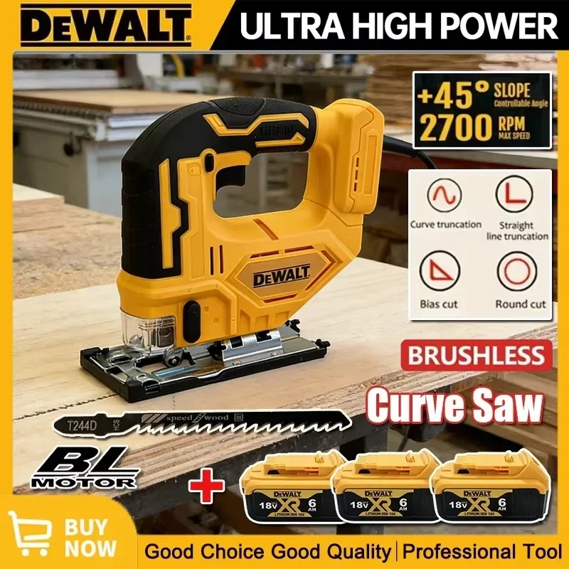 Dewalt Curve Saw 3000RPM Cordless Electric Jig Saw Portable Multifunction Adjustable Woodworking 18V Brushless Tool
Dewalt Curve Saw 3000RPM Cordless Electric Jig Saw Portable Multifunction Adjustable Woodworking 18V Brushless Tool