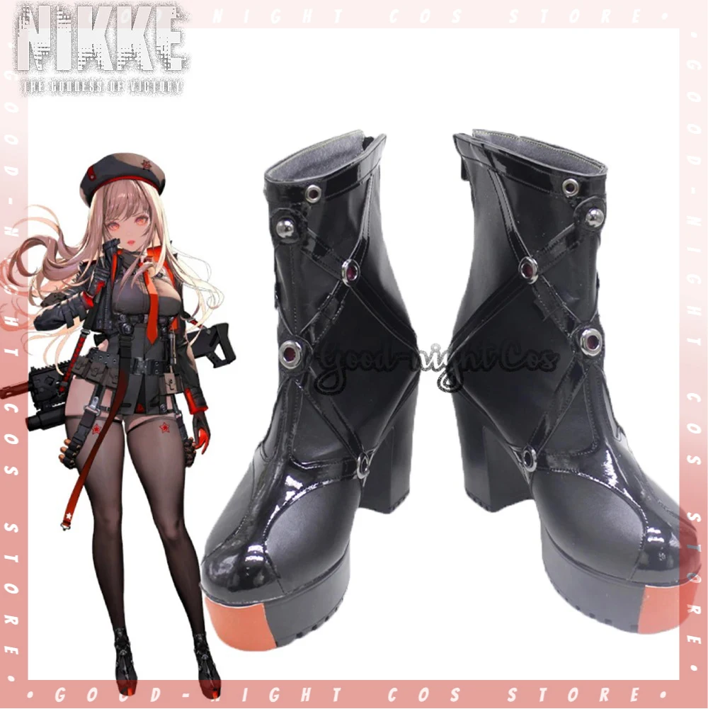 New Game NIKKE Rapi Cosplay Shoes Black high heels Boots Rapi Props Combat Shoes Halloween party Women Role Play Custom Made
New Game NIKKE Rapi Cosplay Shoes Black high heels Boots Rapi Props Combat Shoes Halloween party Women Role Play Custom Made