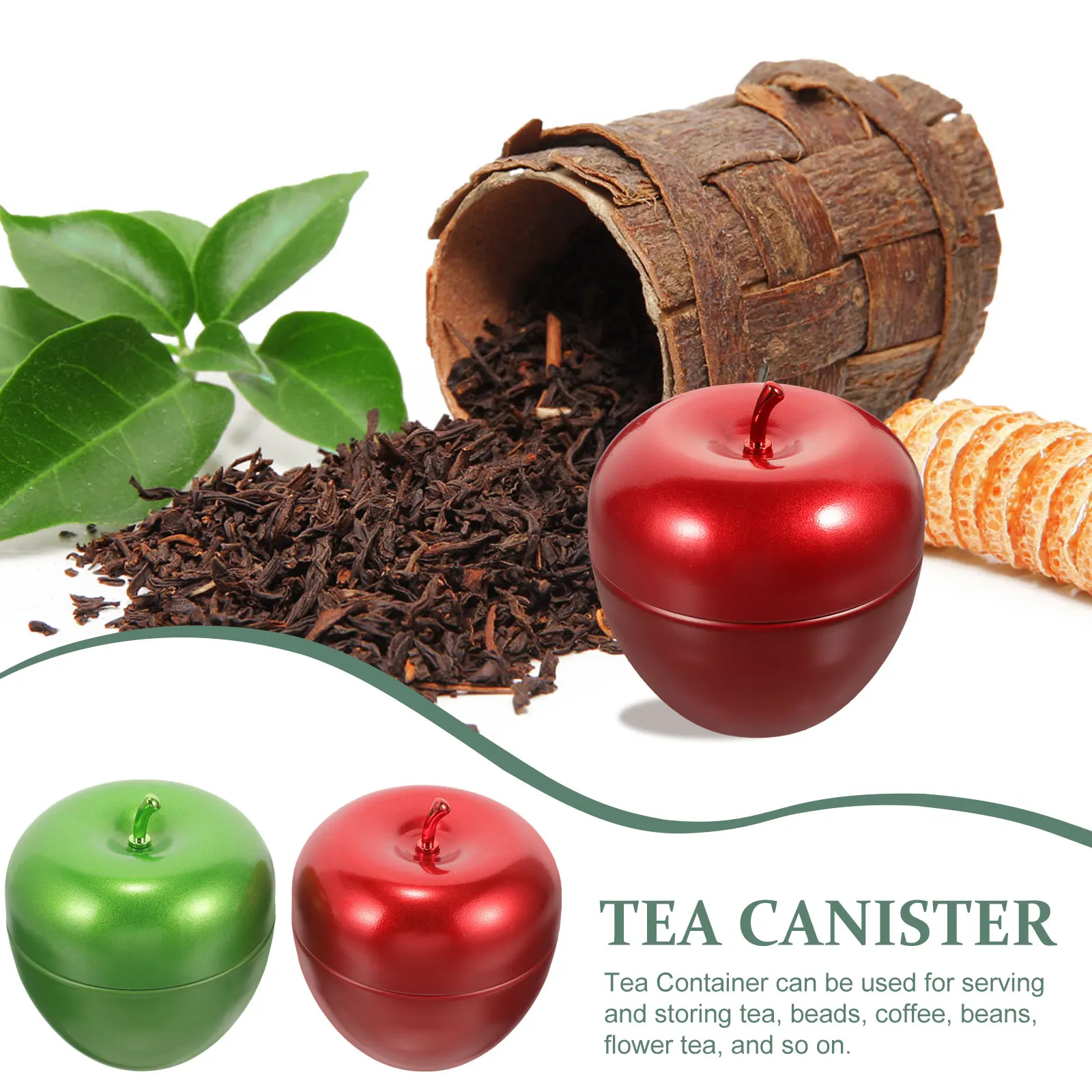 4 Pcs Apple Shaped Tea Containers Green Christmas Candy Storage Jars Loose Leaf Tin Canisters Airtight Lids Food ganizers
4 Pcs Apple Shaped Tea Containers Green Christmas Candy Storage Jars Loose Leaf Tin Canisters Airtight Lids Food ganizers