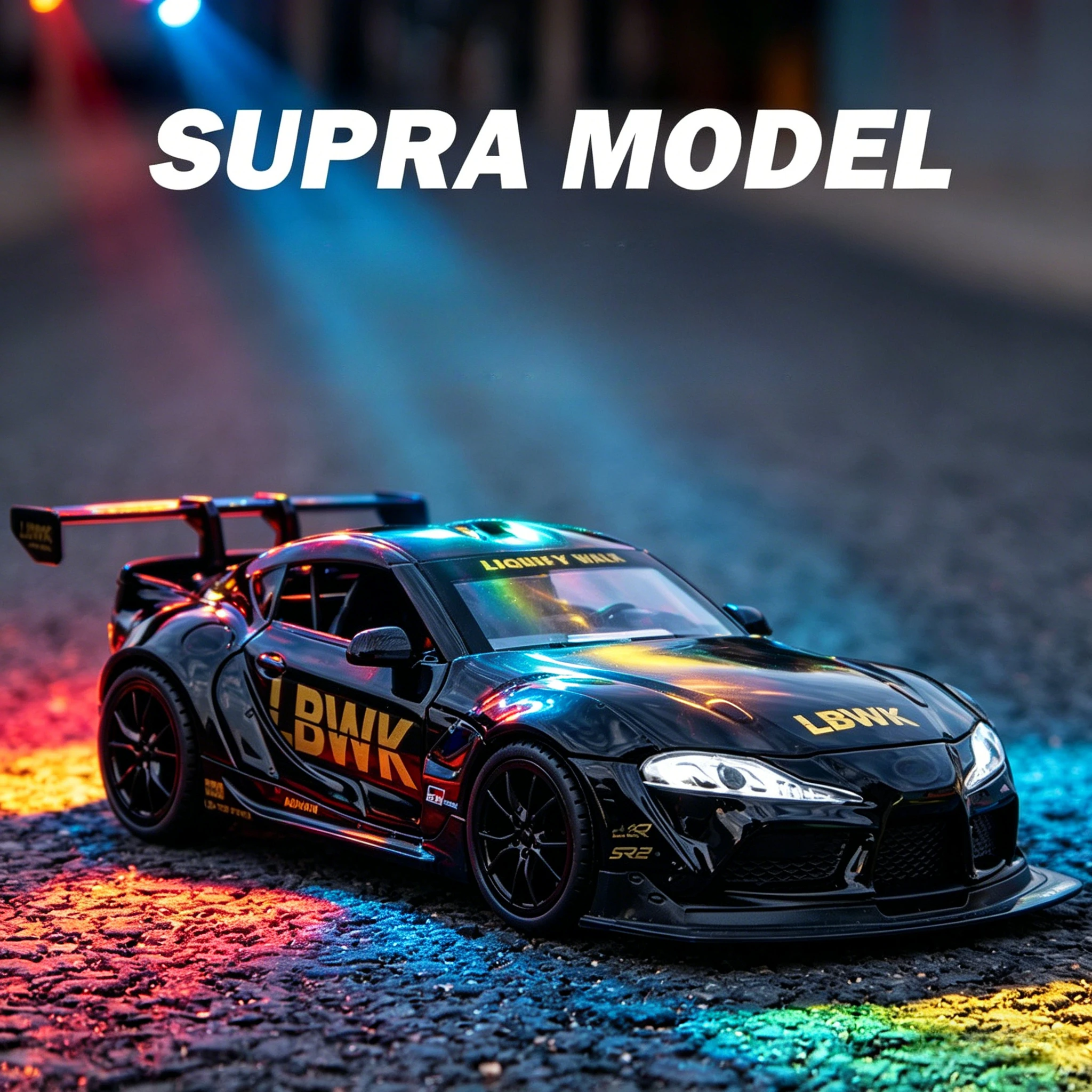 1:22 Scale Supra Alloy Racing Car Model Diecast Sound & Light Car Shop Exhibition Decorations Collect Ornaments Gift
1:22 Scale Supra Alloy Racing Car Model Diecast Sound & Light Car Shop Exhibition Decorations Collect Ornaments Gift
