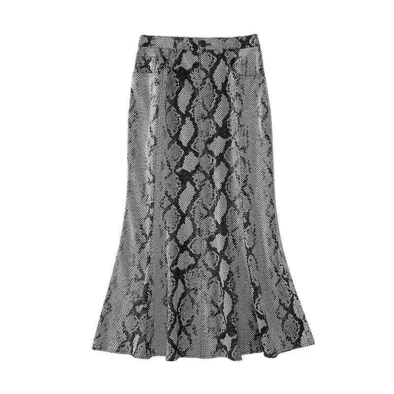 Stylish Shiny Snake Print Leather Skirt for Women Hot X-Shape Sexy Hip Pockets Wrap Jupe Mujer Fishtail Ankle Long Faldas Winter
Stylish Shiny Snake Print Leather Skirt for Women Hot X-Shape Sexy Hip Pockets Wrap Jupe Mujer Fishtail Ankle Long Faldas Winter