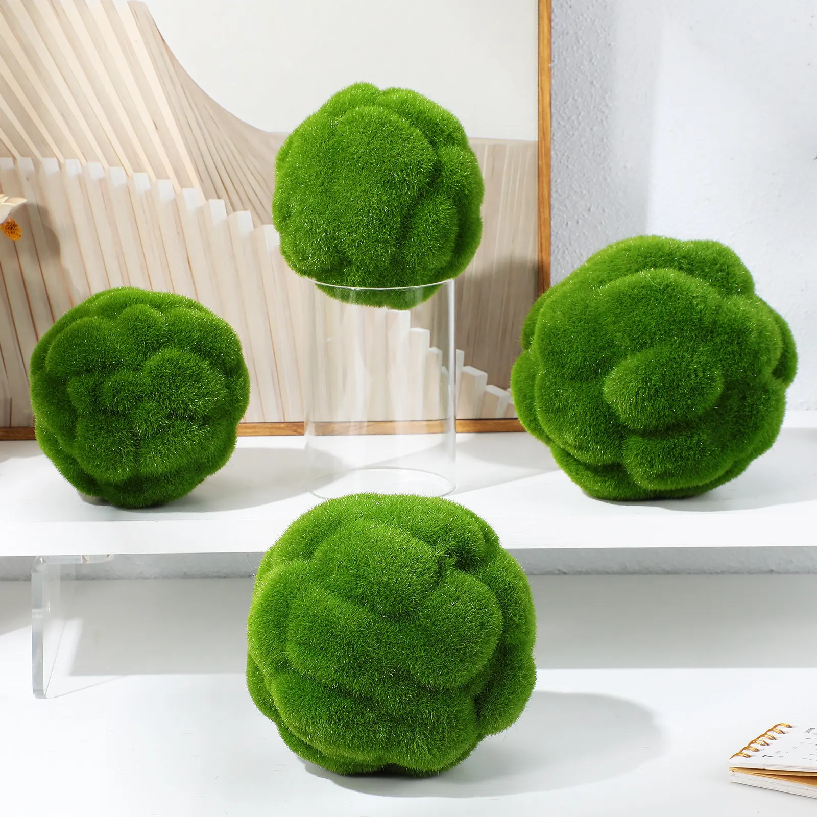 2Pcs Simulated Mossy Ball Realistic Artificial Plant Decor for Home Garden Wedding Indoor Outdoor Hanging Topiary Ornament
2Pcs Simulated Mossy Ball Realistic Artificial Plant Decor for Home Garden Wedding Indoor Outdoor Hanging Topiary Ornament