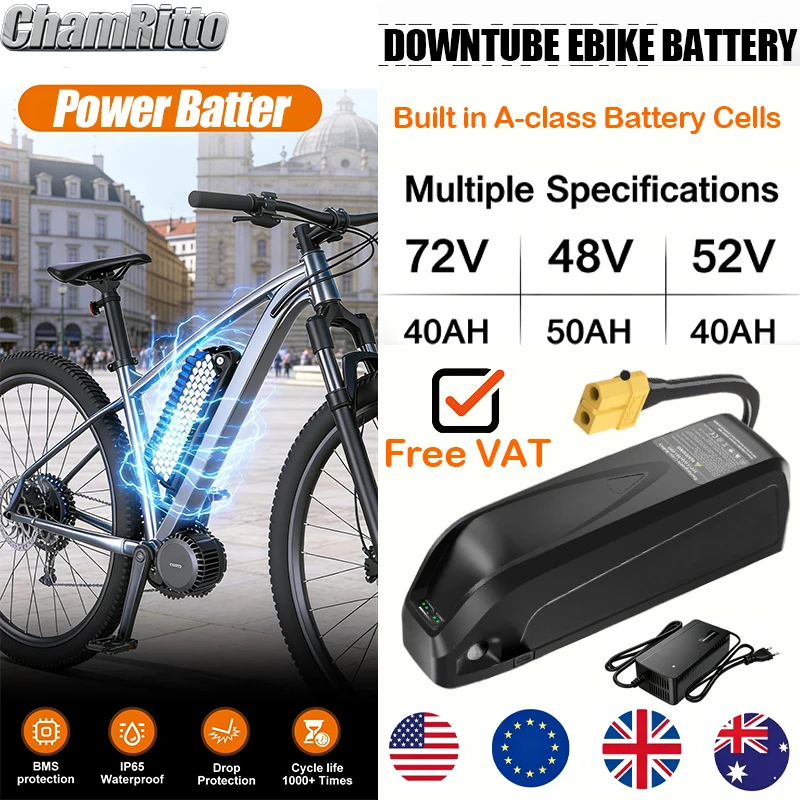 Electric bike battery 48v 60v 20/30ah motor bicicleta elétrica lithium ion 52V 2000w 72v 60ah ebike battery 3000w conversion kit
Electric bike battery 48v 60v 20/30ah motor bicicleta elétrica lithium ion 52V 2000w 72v 60ah ebike battery 3000w conversion kit