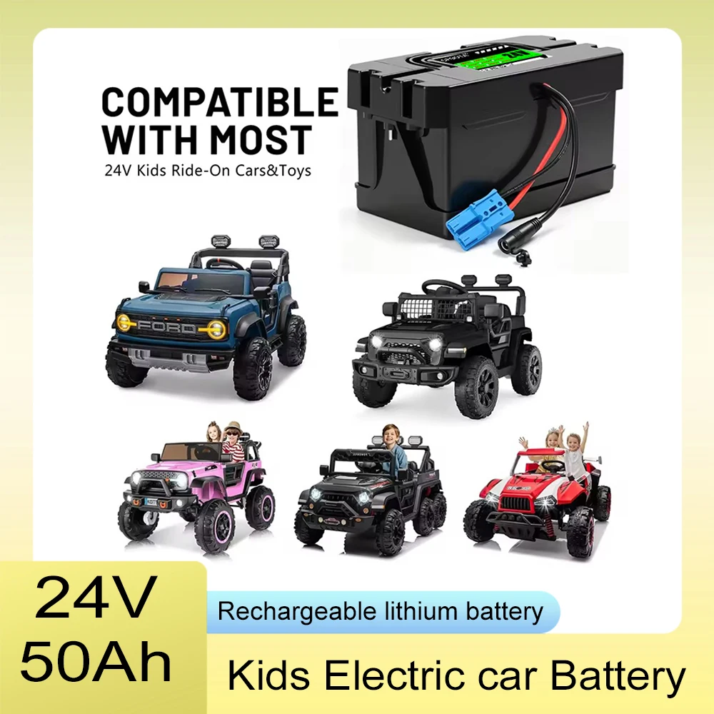 24V Longer Life Battery 50Ah 18650 lithium battery with built-in 30A BMS for Toy car 7S 29.4V children's car
24V Longer Life Battery 50Ah 18650 lithium battery with built-in 30A BMS for Toy car 7S 29.4V children's car
