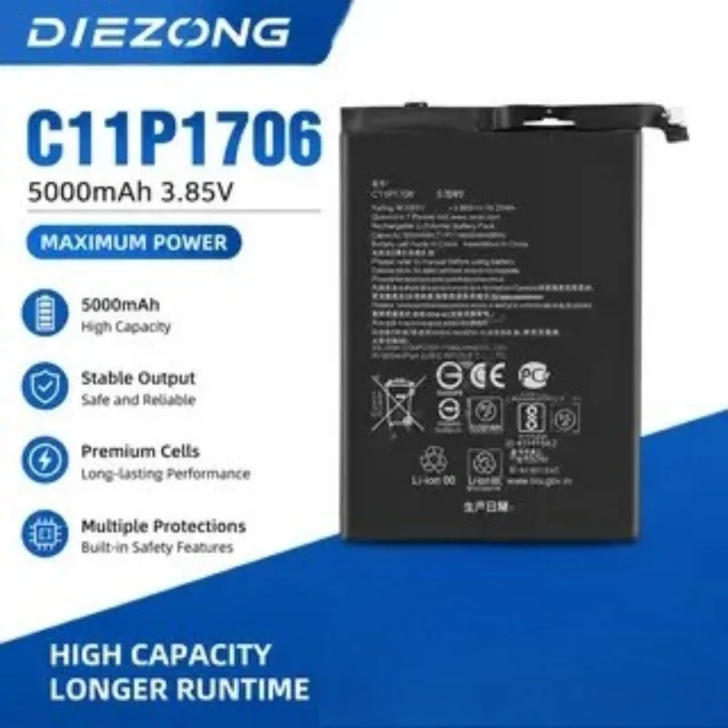 New C11P1706 5000mAh 3.85V Replacement Battery for ASUS Zenfone Max Pro M1 6.0 InchZB601KL ZB602KL X00TDB X00TDE Phone Batteries
New C11P1706 5000mAh 3.85V Replacement Battery for ASUS Zenfone Max Pro M1 6.0 InchZB601KL ZB602KL X00TDB X00TDE Phone Batteries