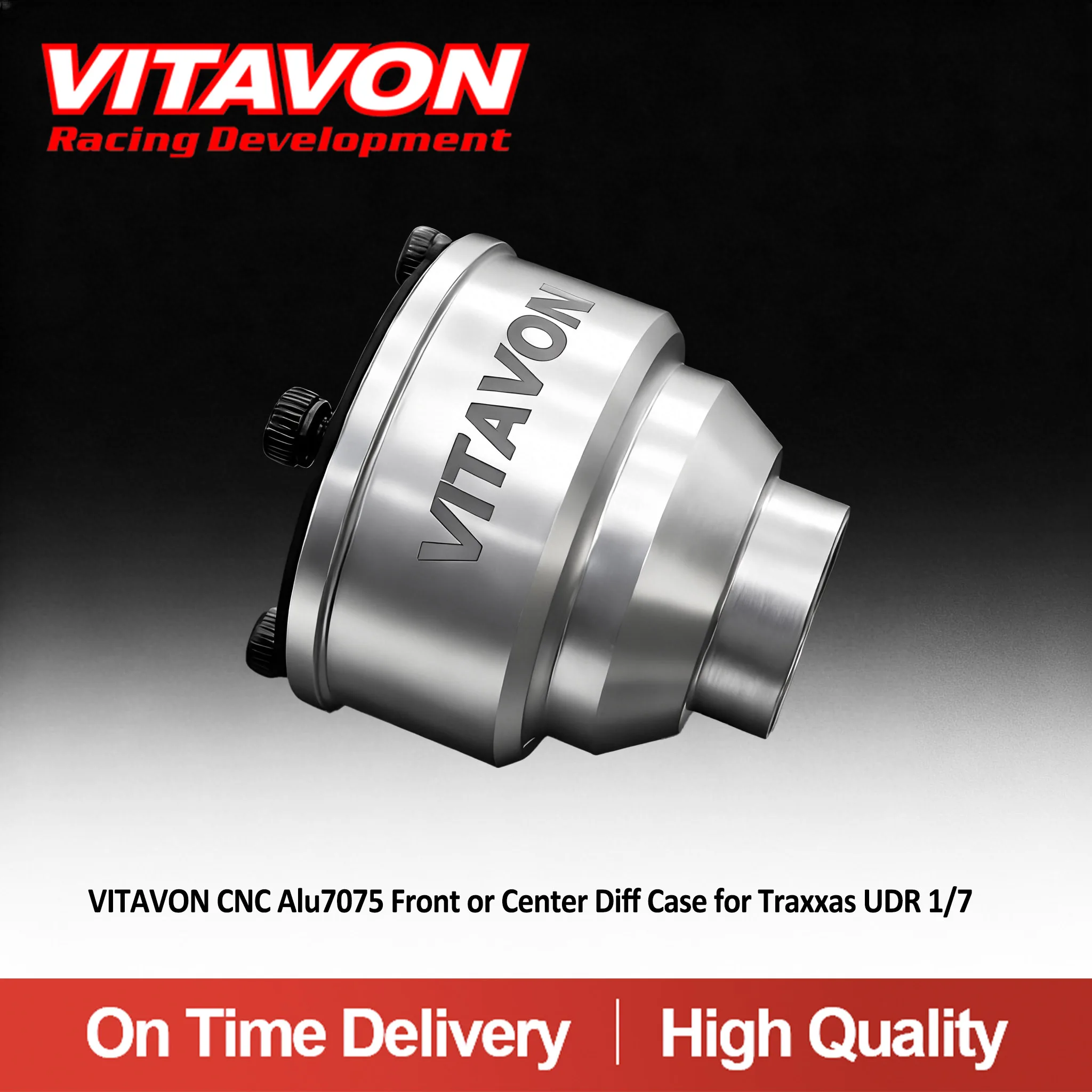 VITAVON CNC Alu7075 Front or Center Diff Case for Traxxas UDR1/7 TRX8581
VITAVON CNC Alu7075 Front or Center Diff Case for Traxxas UDR1/7 TRX8581