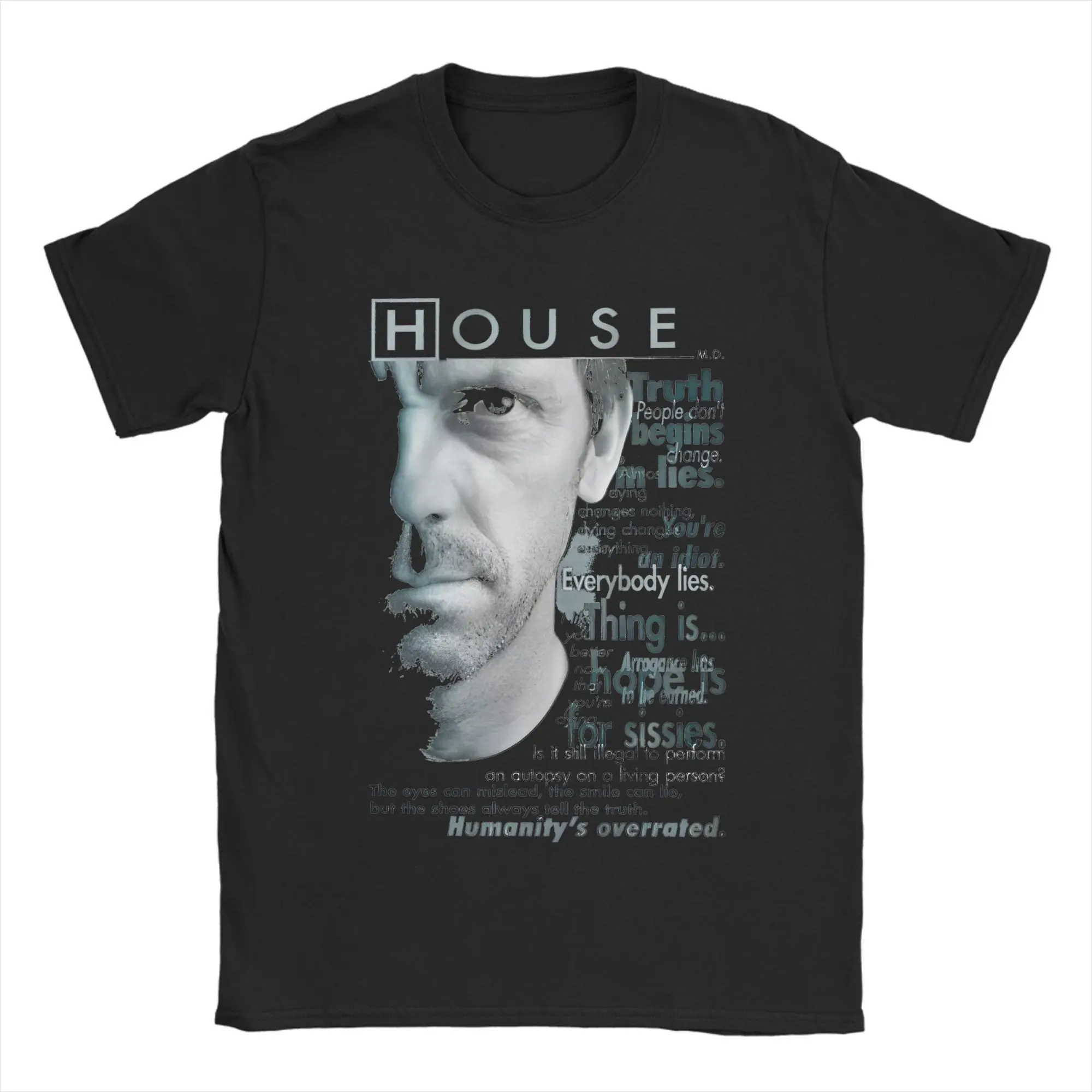 Ретро House MD I Don't Like Anyone футболка мужские топы с круглым вырезом и короткими рукавами House MD хлопковая летняя футболка
Ретро House MD I Don't Like Anyone футболка мужские топы с круглым вырезом и короткими рукавами House MD хлопковая летняя футболка
