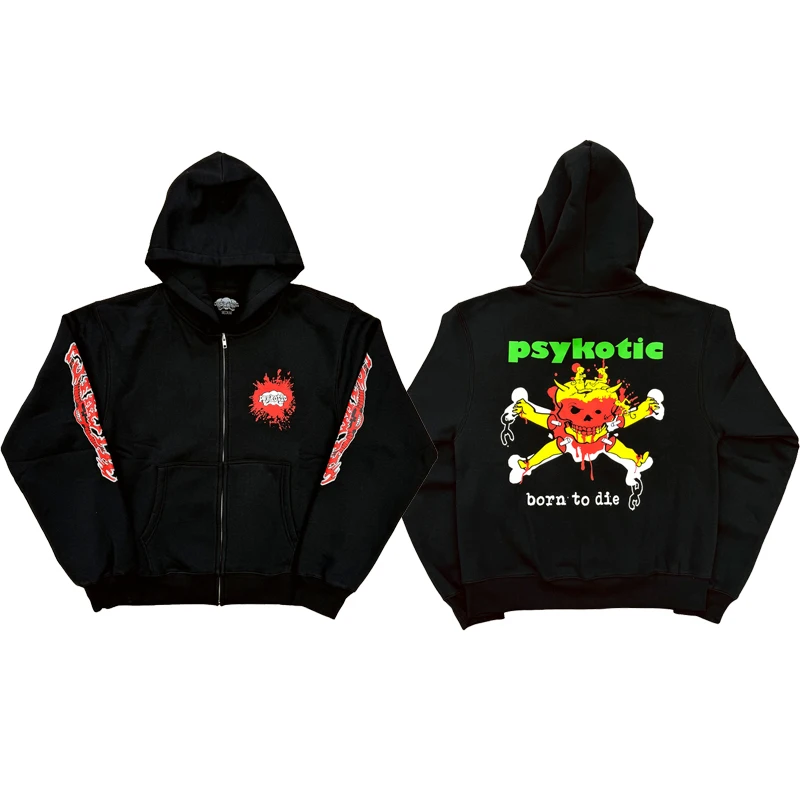 Мужская толстовка на молнии Osamason Pyskotic Tour, повседневное длинное пальто с капюшоном из термохлопка и полиэстера с рисунком черепа
Мужская толстовка на молнии Osamason Pyskotic Tour, повседневное длинное пальто с капюшоном из термохлопка и полиэстера с рисунком черепа