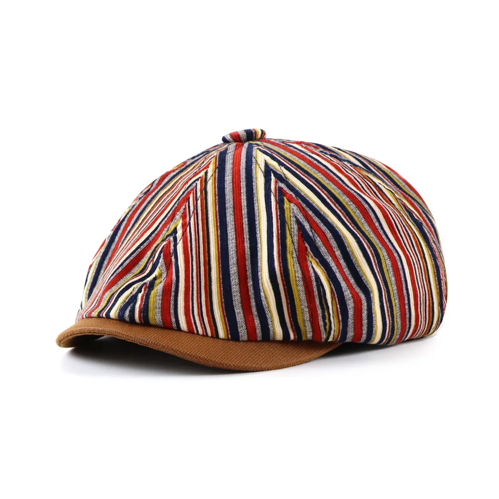 Retro Striped Gray Brown blue Newsboy Caps Men Octagonal Hats Girl Autumn Winter Berets Flat Caps Hip Hop Berets Gorras
Retro Striped Gray Brown blue Newsboy Caps Men Octagonal Hats Girl Autumn Winter Berets Flat Caps Hip Hop Berets Gorras