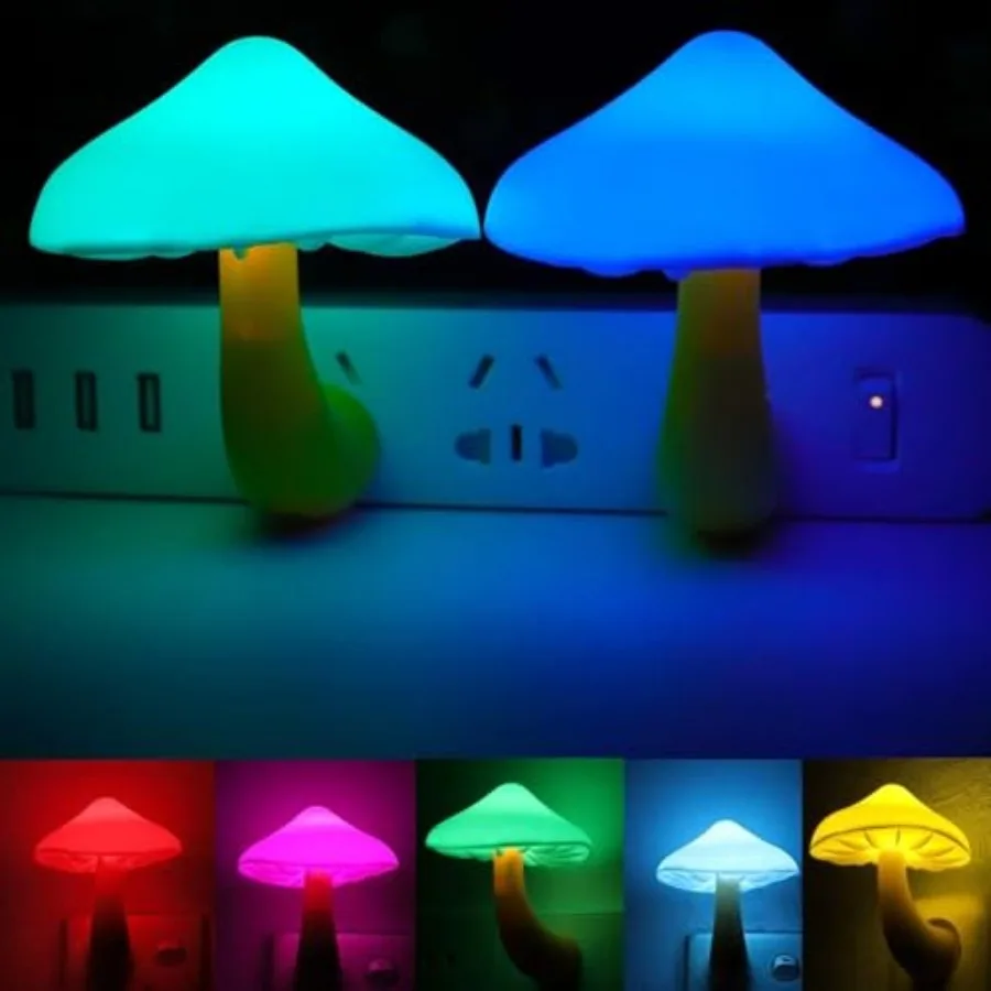 LED Cute Mushroom Night Light Plug into Wall Lamp 7- Sensor Night Lights for Adults Bedroom, Bathroom, Kitchen and Stairs Night
LED Cute Mushroom Night Light Plug into Wall Lamp 7- Sensor Night Lights for Adults Bedroom, Bathroom, Kitchen and Stairs Night