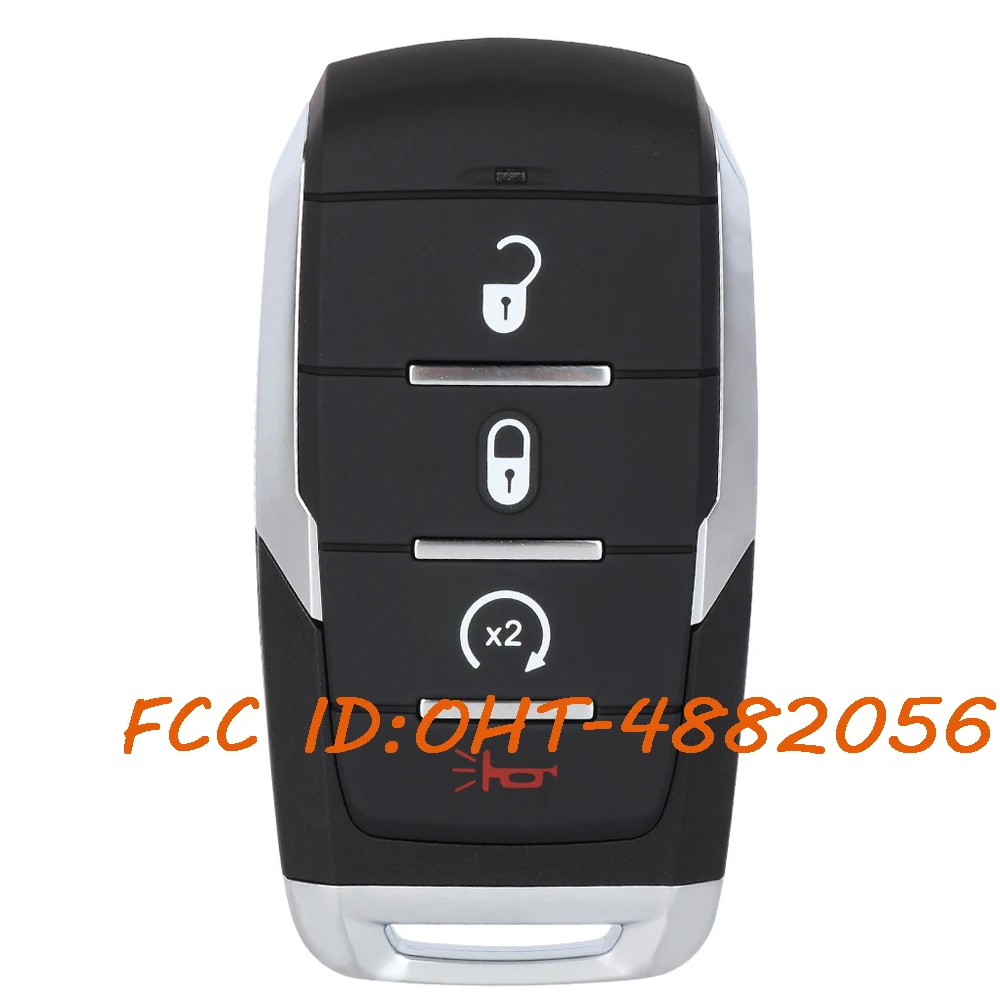 KEYECU OHT-4882056 Smart Keyless Remote Key Fob for Dodge Ram 1500 Pickup Limited 2019 2020 2021 2022 2023 2024 68442907 433MHz
KEYECU OHT-4882056 Smart Keyless Remote Key Fob for Dodge Ram 1500 Pickup Limited 2019 2020 2021 2022 2023 2024 68442907 433MHz