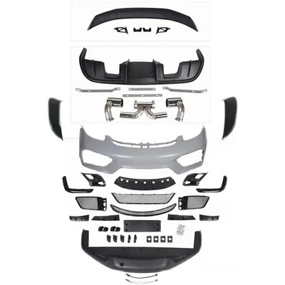For 718 Cayman Upgraded GT4 Style Body Kit PP Plastic Material GT4 Style Front Bumper Diffuser Spoiler
For 718 Cayman Upgraded GT4 Style Body Kit PP Plastic Material GT4 Style Front Bumper Diffuser Spoiler