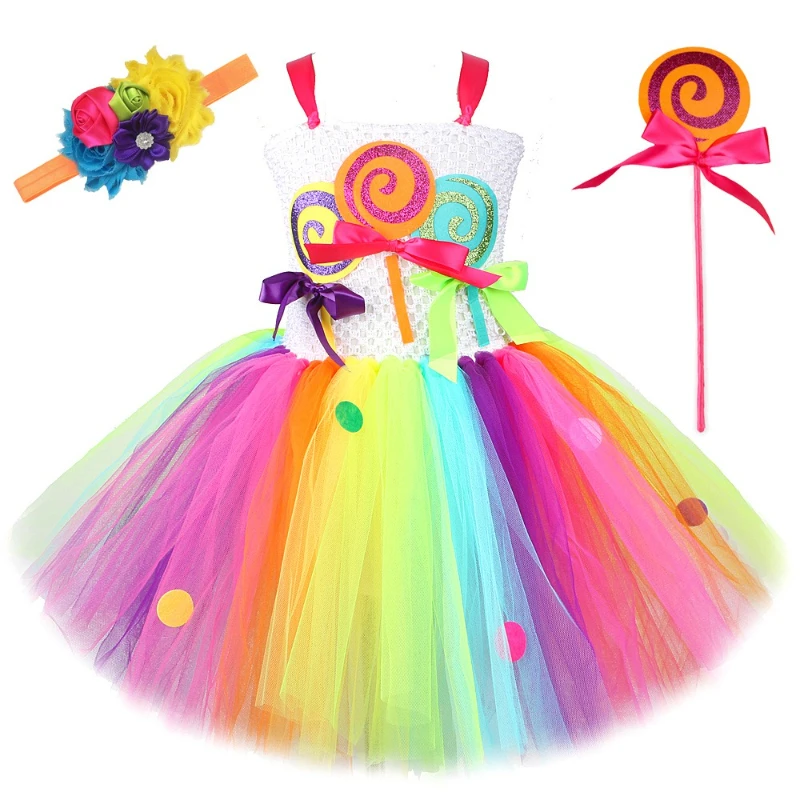 Girls for Rainbow Candy Lollipop Costume Birthday Party Tutu Princess Dress Ball Gown Kids Carnival Christmas Halloween Clothes
Girls for Rainbow Candy Lollipop Costume Birthday Party Tutu Princess Dress Ball Gown Kids Carnival Christmas Halloween Clothes