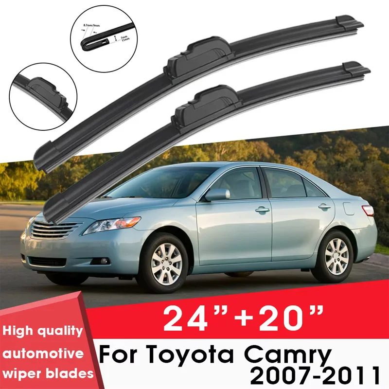 Car Wiper Blade Blades For Toyota Camry 2007-2011 24"+20" Windshield Windscreen Clean Rubber Silicon Cars Wipers Accessories
Car Wiper Blade Blades For Toyota Camry 2007-2011 24"+20" Windshield Windscreen Clean Rubber Silicon Cars Wipers Accessories