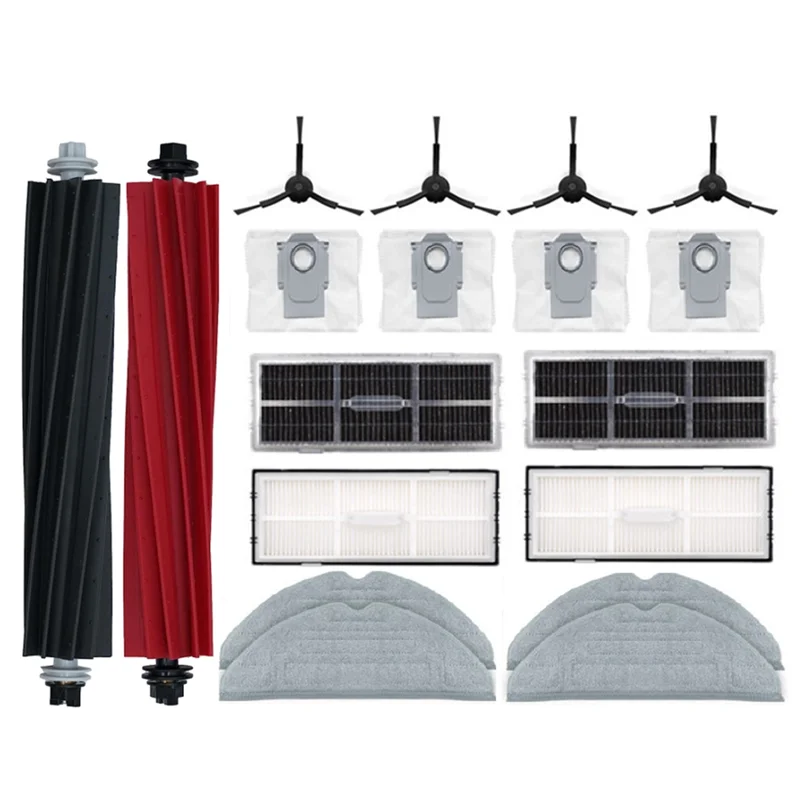 18PCS Double Main Brushes Mop Filters Bags Accessories Kit For Xiaomi Roborock S8/S8+/S8 Pro Ultra Robot
18PCS Double Main Brushes Mop Filters Bags Accessories Kit For Xiaomi Roborock S8/S8+/S8 Pro Ultra Robot