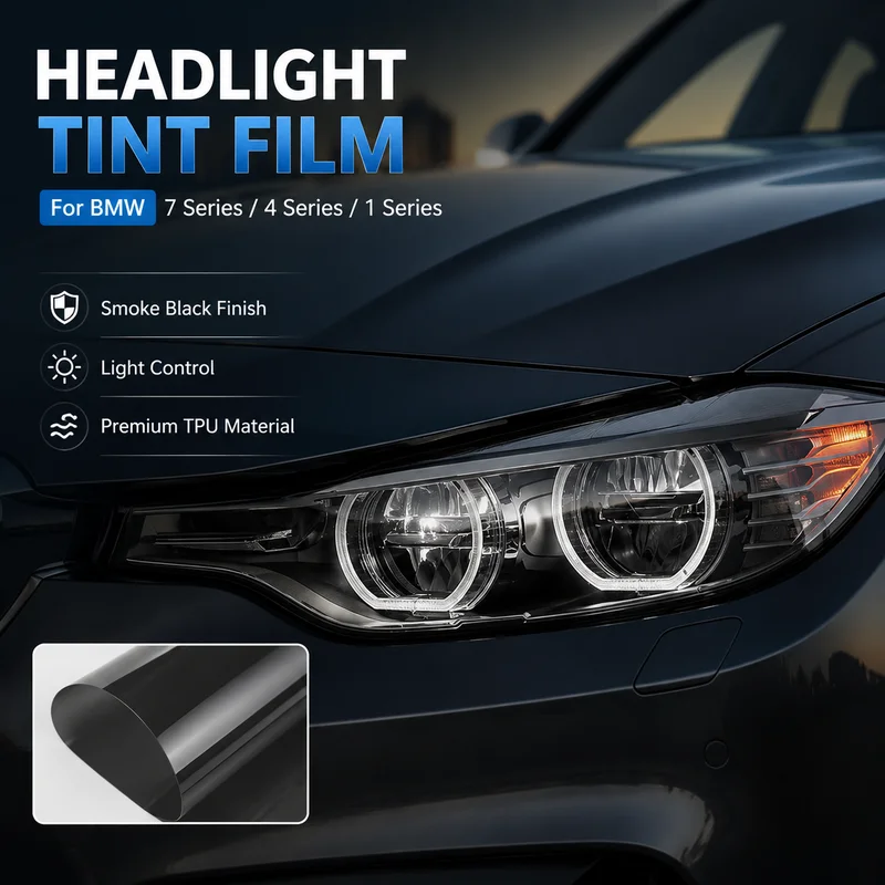 Headlight Tint Film For BMW 7 Series 4 Series 1 Series Smoke Black Light Control TPU Tail Light Film, Replacement Parts
Headlight Tint Film For BMW 7 Series 4 Series 1 Series Smoke Black Light Control TPU Tail Light Film, Replacement Parts
