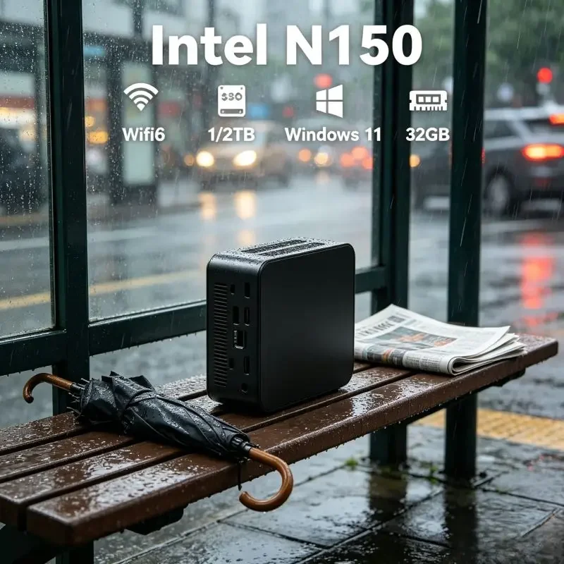 Lightweight Core N150 Mini Desktop ,16GB RAM 1TB Expandable 2TB SSD ,Windows 11 ,WiFi6 For Daily Home Office Use
Lightweight Core N150 Mini Desktop ,16GB RAM 1TB Expandable 2TB SSD ,Windows 11 ,WiFi6 For Daily Home Office Use
