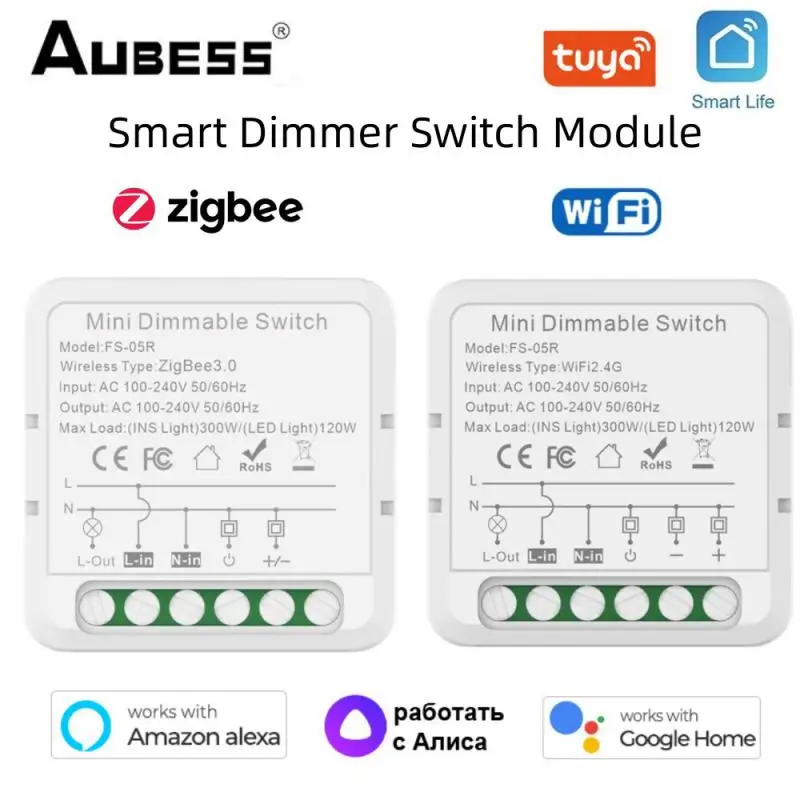 Tuya ZigBee WiFi Smart Dimmer Switch Module Breaker Remote Control Works with Alexa Alice Google Home Need Neutral Smart Home
Tuya ZigBee WiFi Smart Dimmer Switch Module Breaker Remote Control Works with Alexa Alice Google Home Need Neutral Smart Home