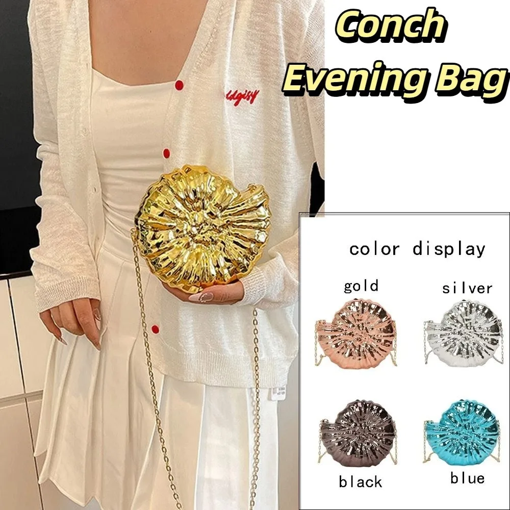 Portable Candy Color Conch Crossbody Bag Luxury Chain Party Evening Bag Sweet Acrylic Women's Clutch Bag Women
Portable Candy Color Conch Crossbody Bag Luxury Chain Party Evening Bag Sweet Acrylic Women's Clutch Bag Women