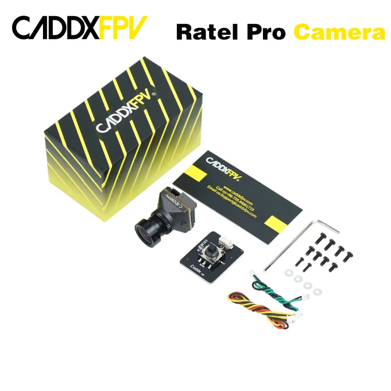 CADDXFPV Ratel Pro Analog Camera 1500TVL 9.5g Super WDR 4.5V-27V NTSC/PAL CMOS FPV Starlight Night Vision Blacklight Camera
CADDXFPV Ratel Pro Analog Camera 1500TVL 9.5g Super WDR 4.5V-27V NTSC/PAL CMOS FPV Starlight Night Vision Blacklight Camera